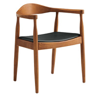 Modway Presidential Dining Armchair - Black-Iconic mid-century design