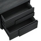 Manhattan Comfort Horizon 21.7" Modern Nightstand - Charcoal Grey-Wood Grain Finish Brings a Sense of Organic Elegance