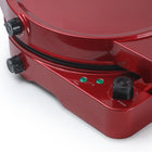 Commercial Chef Countertop Indoor Non-Stick Electric Grill and Pizza Maker-IMPRESSIVE FUNCTIONS—This 11” pizza maker comes with additional functionality, including power and temperature ready indicator lights, a 30-minute shutoff timer, cool touch housing, and anti-slip feet. 