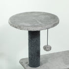 PawHut Cat Tree for Adults Multi-Level Cat Tower - Grey - Large - 41"H-Includes a hanging plush ball toy to keep your cat entertained
