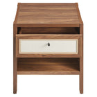Modway Capri Wood Grain Nightstand - Walnut-Assembly Required