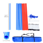 PawHut Portable Dog Agility Training Equipment with Carrying Bag-Promotes your dog' s health and well-being through a dog training 