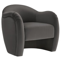 Modway Compose Performance Velvet Accent Chair - Storm Grey-Versatile Accent Chair