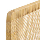 Modway Sandy Wall Mounted Wood and Rattan Twin Size Headboard - Natural Rattan-7