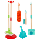 Battat Toy Cleaning Set-Colourful Cleaning Toys: Set of 5 includes a broom, dustpan, brush, sweeper, and a duster for hours of pretend play