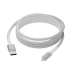 Dbramante1928 Re-Charge USB-A to Lightning Braided Cable - 8'-Supports power delivery of up to 12W for efficient charging and is USB 2.0-ready to facilitate data transfer at a rapid speed of up to 480Mbps