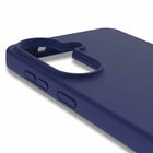 Blu Element Silicone MagSafe Cell Phone Case for Galaxy S26 - Navy-Raised edges for screen and camera protection
