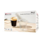 Maxwell & Williams Stripey Cup - 80 ml - Set of 2 - 4 Pack-Microwave Safe