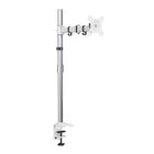 ShoppingAll Adjustable Single Monitor Standing Mount Extra Tall 31.5" Pole for Display up to 32" - White-Holds one monitor 13"-32" in size and up to 17.6lb/8kg in weight with 75mm x 75mm or 100mm x 100mm VESA mounting holes