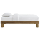 Modway Runa Wood Twin Platform Bed - French Oak-Wood Slat System