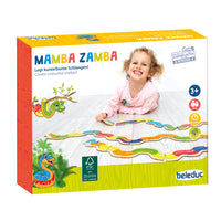Beleduc Mamba Zamba Game-Color Domino with a lot of playing fun! Already for the little ones you can recognize colors an lay out long snakes.