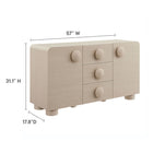Modway Sonnet 57" Sideboard Storage Cabinet - Ash-TV Stand for TVs Up to 64 Inches