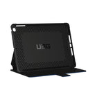 UAG Metropolis Folio Case for 9.7" iPad (2018, 2017)/iPad Air 2/Air - Black/Blue-Tactile grip
