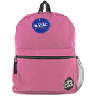 BAZIC Products Basic 16" Backpack - Fuchsia - 2 Pack-Lightly padded, adjustable shoulder straps and carrying handle