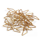 JAM Paper Colourful Butterfly Clips - Gold - 15 Pack-Clamps are fashioned from high quality Steel Wire and have a shiny colourful finish | 75 sheet capacity.
