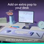 Logitech Pop Icon Bluetooth Keyboard & Mouse Combo - Lilac-Designed to be Different: This compact wireless Keyboard & Mouse Combo is anything but ordinary, its modern, contoured design is made with recycled plastic and is available in matching colours
