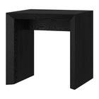Hudson&Canal Oswin 22"W Rectangular Side Table - Black Grain-Tabletop features a weight capacity of 35 lbs