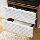 Modway Render 24" Wall-Mount Bathroom Vanity - White/Walnut/Black-MDF and Particleboard