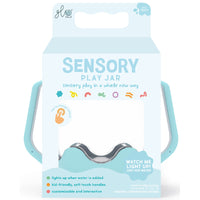 Glo Pals Sensory Jars - Frosty Fun Light Blue-Water-activated jar cycles through 9 soothing colours