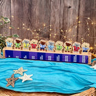 Yellow Door Ten in the Bed Number Line Toy-Made from FSC-certified beech and pine.