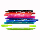 Tombow Twintone, Bright, 12/Pack-Broad Bullet tip for bold lines 0.88mm