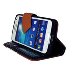 Exian Wallet Wave Pattern Case for Core LTE - Beige/White-Easy access to all ports and buttons