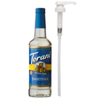 Torani Sugar Free Sweetener Syrup with Pump - 750 mL-More than just coffee: Great for brewed coffees and hot teas, lattes, frappes, iced teas and coffees, hot cocoas, milkshakes, desserts and other frozen blended drinks