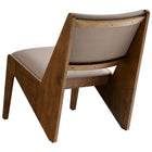 Modway Rylina Vegan Leather Accent Chairs - Walnut Brown - Set of 2-Assembly Required