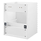 Modway Render 18" Wall-Mount Bathroom Vanity Cabinet - White-7