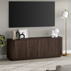 Hudson&Canal Canton TV Stand for TV's up to 75" - Alder Brown-Features easy assembly