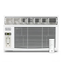 BLACK+DECKER 6,000 BTU Window Air Conditioner-KEEPS ROOM COOL: This 6,000 BTU small window air conditioner unit will keep your home cool and comfortable even in the dog days of summer. No matter the weather outside, this superior window unit AC runs at four levels: auto, low, medium and high to ensure optimal indoor relief.