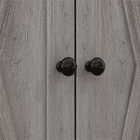 HOMCOM 23.6"W Farmhouse Sideboard Buffet Cabinet with Barn Doors & Drawer - Grey Wash-Colour: Grey Wash 