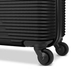 Atlantic - Swerve 19" Hardside Carry-on Luggage - Black-Lockable zipper pulls on main compartment for added security