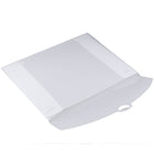 JAM Paper Plastic Portfolio with Hook Closure Medium - 6 1/2 x 9 1/2 x 1/4 - Clear Frost-Fashioned from high quality durable plastic and features a secure hook closure