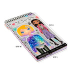 Fashion Angels Fashion Compact Portfolio-BRING IT EVERYWHERE YOU GO - Design, trace, colour and accessorize anywhere. The spiral bound sketchbook is a great on-the-go activity kit for girls and teens as it can fit easily into a tote bag or backpack