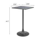 Zuo Spot Bar Table - Black-3 year limited warranty