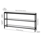 Hudson&Canal Alexis 55"W Console Table - Blackened Bronze-9