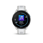 Garmin Forerunner 165 - Mist Grey/Whitestone-As soon as you wake up, get your morning report with an overview of your sleep, recovery and training outlook alongside weather and HRV status