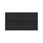 Manhattan Comfort Rivington 60" Modern 4-Door Sideboard - Black-30 Day Limited Manufacturer's Warranty