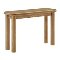 Modway Alvia Oak Wood Console Table - Weathered Oak-Rectangular Console Table
