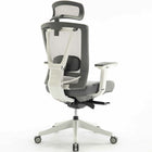 MotionGrey Cloud Mesh Series Office Chair- Executive Ergonomic Chair With Breathable Mesh Back - White-Seat Dimensions: 26.2" W x 17.3-18.8" D x 3" H