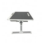 Nicer Interior Foldable Height Adjusting Laptop Stand - Desk Tray - Black-Smooth, easy-to-clean tabletop with raised edges to prevent slipping