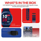 Reebok Pulse Smartwatch - 45 mm - Vector Blue-Custom watch faces let you flex style or stats in a glance with data that drives progress
