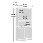 Sauder 5-Shelf Bookcase - Glacier Oak-Clear instructions: With illustrated instructions and labeled parts, you'll set it up quickly and easily
