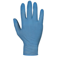 Superior Glove KeepKleen Nitrile Powder-Free Medical Gloves - Blue - Large - 100 Pack-Disposable glove, size large, blue, keeps hands dry