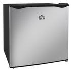 HOMCOM Compact Mini Freezer with Adjustable Temperature - 1.1 cu. ft. - Silver-1.1 Cu.Ft. (31 L) capacity provides enough room for frozen food, drinks, and ice cream