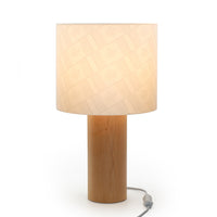 Decent Living Wooden Maple Table Lamp - Canadian Flag-Made in Canada with local premium Canadian maple.