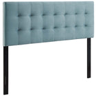 Modway Lily Biscuit Tufted Performance Velvet Full Headboard - Light Blue-Luxurious Modern Full Headboard