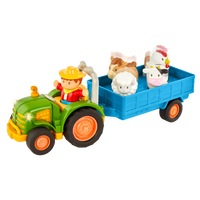 Battat Farming Fun Tractor-Toy Tractor: Ride around the farm with this toy tractor, featuring fun and realistic lights and sounds