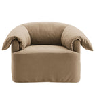 Modway Lark Slipcovered Fabric Oversized Armchair - Almond-7